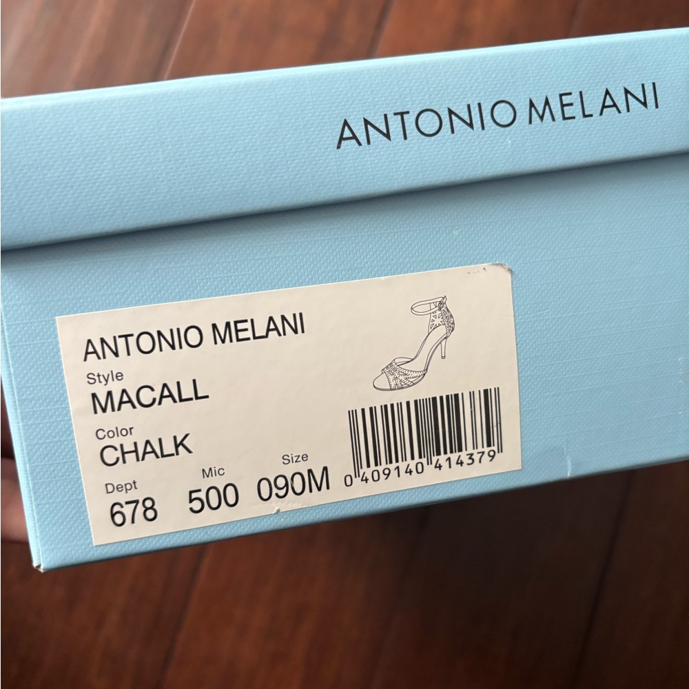 Antonio Melani Macall Chalk Jeweled Ankle-Strap Dress Heel
#9 - Picture 11 of 11